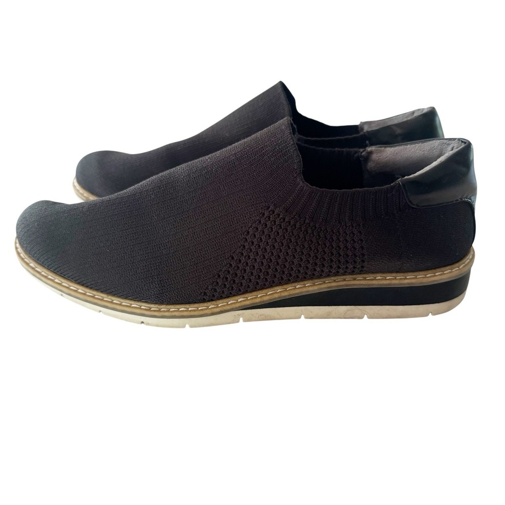 Me Too Andie wedge slip-on shoes Women 9M Black